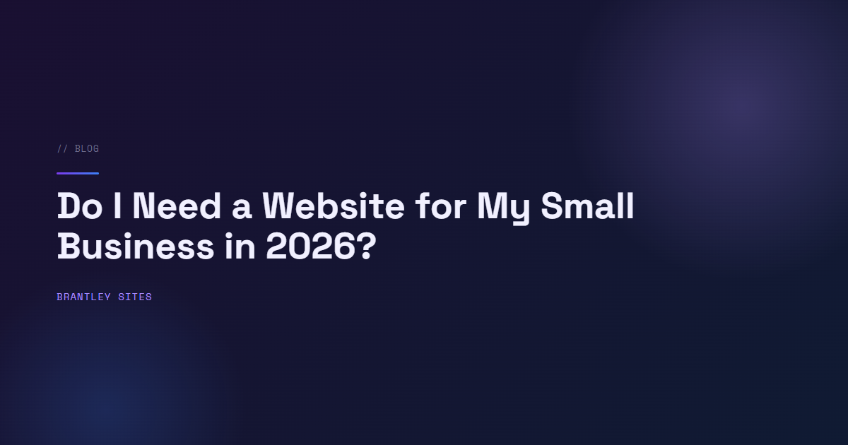Small business owner deciding whether to build a website
